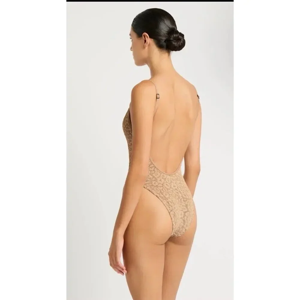 Bond-eye Low Palace One Piece Tan One Size Fits Most NEW $180